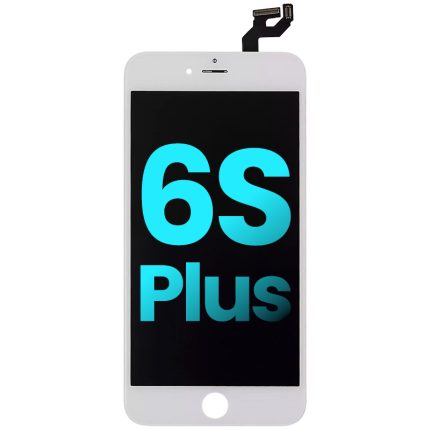 LCD Assembly With Steel Plate Compatible For iPhone 6S Plus (OEM Refurbished) (White)