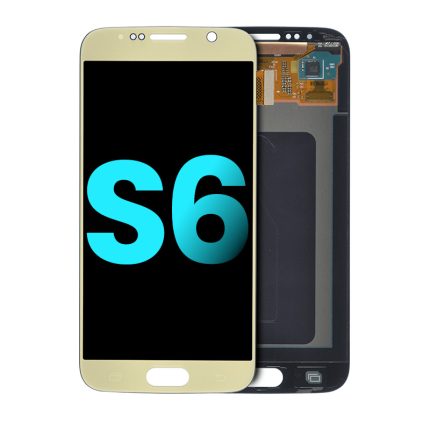 OLED Assembly Without Frame Compatible For Samsung Galaxy S6 (original) (Gold Titanium)