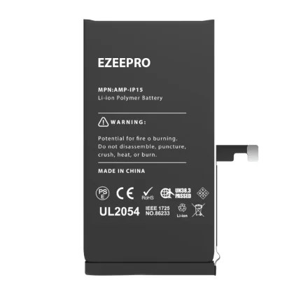 Replacement Battery Compatible For iPhone 15 (EzeePro Pro)