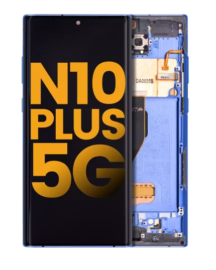 OLED Assembly With Frame Compatible For Samsung Galaxy Note 10 Plus / 5G (Refurbished) (Blue)