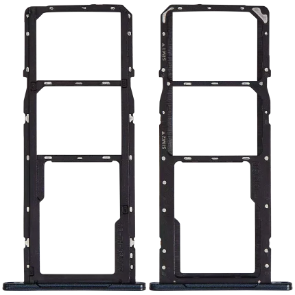 Dual Sim Card Tray Compatible For Samsung Galaxy A06 (A065 / 2024) (Premium) (Black)