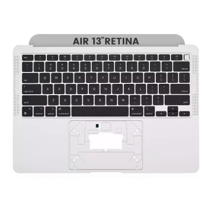 Top Case With Keyboard Compatible For MacBook Air 13" Retina (A2337 / Late 2020) (Used OEM Pull: Grade New) (US Keyboard) (Silver)