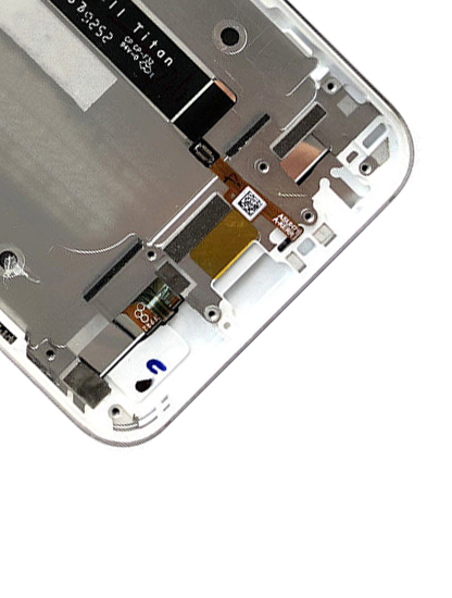 LCD Assembly With Frame Compatible For Asus ZenFone 4 (ZE554KL / 2017) (Refurbished) (White)