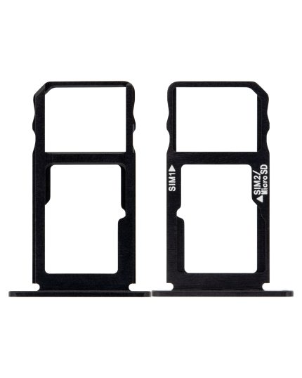 Sim Card Tray Compatible For BlackBerry KEY2 (BBF100 Series) (Black)