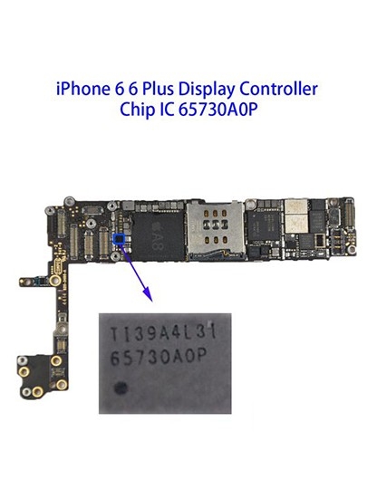 Display Driver Chestnut Controller IC Compatible For iPhone 5S / 6 / 6 Plus / 6S / 6S Plus / 7 / 7 Plus / 8 / 8 Plus / XR (U3: U1501: U4000: U3703: TI 65730A0P: 20 pins) (10 Pack)