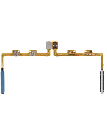 Fingerprint Reader With Flex Cable Compatible For Motorola Edge 20 Pro (XT2153-1 / 2021) (Blue Vegan Leather)