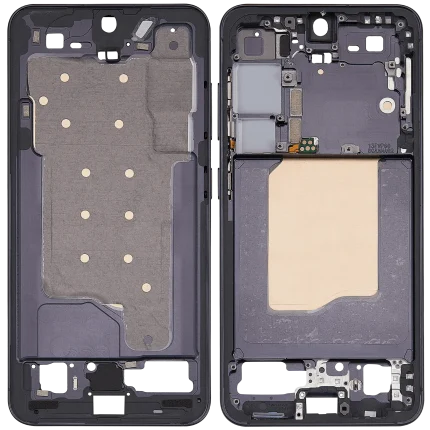 Mid-Frame Housing Compatible For Samsung Galaxy S25 5G (US & International Version) (Blue Black)