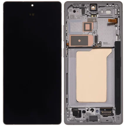 OLED Assembly With Frame Compatible For Samsung Galaxy S25 Ultra 5G (Service Pack )(US & International) (Titanium Pink Gold)