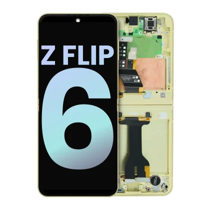 Inner OLED Assembly With Frame Compatible For Samsung Galaxy Z Flip 6 5G (US & International) (Service Pack) (Yellow)