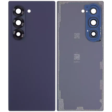 Back Cover Glass With Camera Lens Compatible For Samsung Galaxy Z Fold 6 5G (Aftermarket Plus) (Navy)