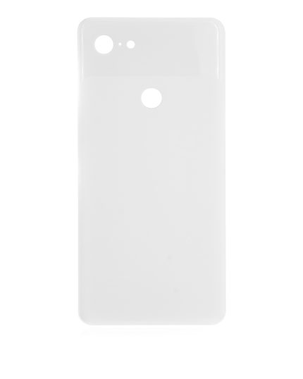 Back cover Glass Compatible For Google Pixel 3 XL (Clearly White)