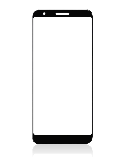 Front Glass Compatible For Google Pixel 3a XL (Black)