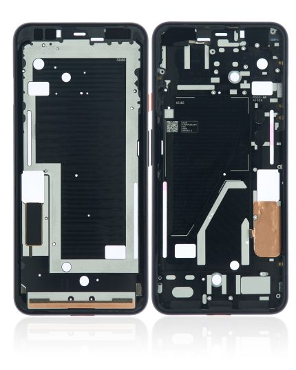 Mid-Frame Housing Compatible For Google Pixel 4XL (Oh So Orange Power Button)