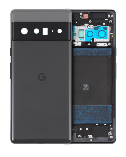 Back Housing Compatible For Google Pixel 6 Pro (Genuine OEM) (Stormy Black)