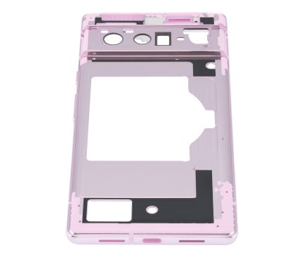 Mid-Frame Housing Compatible For Google Pixel 6 Pro (Rose Quartz)