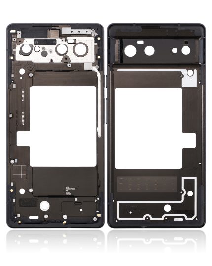 Mid-Frame Housing Compatible For Google Pixel 6 (Stormy Black)