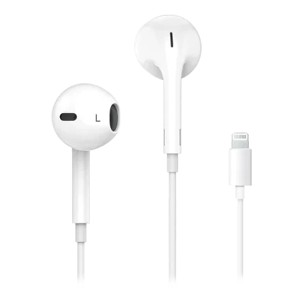 EarPods (Lightning Connector) For iPhone / iPad / iPod (OEM Grade New) (Bulk Packaging)