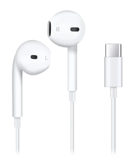 EarPods (Type-C Connector) For iPhone / iPad / iPod (OEM Grade New) (Bulk Packaging)