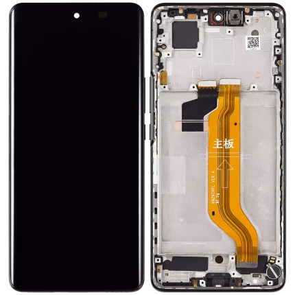 OLED Assembly With Frame Compatible For Honor 50 (Refurbished) (Midnight Black)