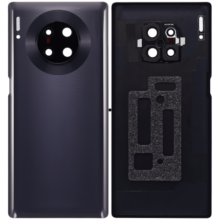 Back cover Glass With Camera Lens Compatible For Huawei Mate 30 Pro (Black)