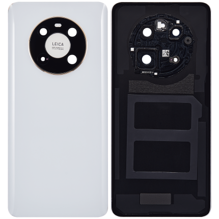 Back cover Glass With Camera Lens Compatible For Huawei Mate 40 (White)