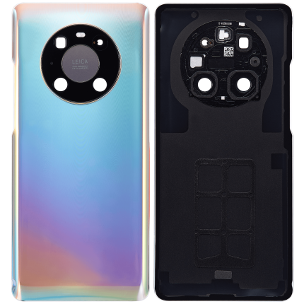 Back cover Glass With Camera Lens Compatible For Huawei Mate 40 Pro (Mystic Silver)