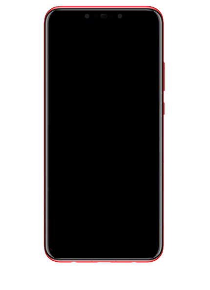 LCD Assembly With Frame Compatible For Huawei Nova 3 (Refurbished) (Red)