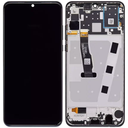 LCD Assembly With Frame Compatible For Huawei P30 Lite (2019) / Nova 4e (4GB RAM) (Refurbished) (Midnight Black)