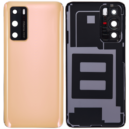 Back cover Glass With Camera Lens Compatible For Huawei P40 (Blush Gold)