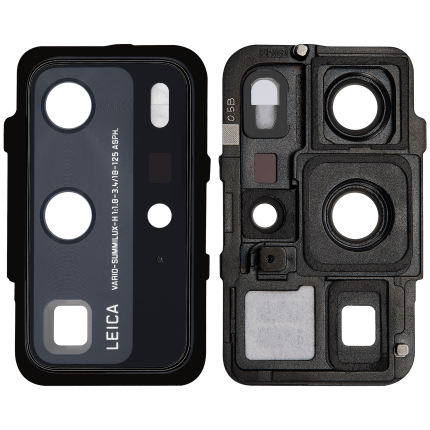 Back Camera Lens With Bracket Compatible For Huawei P40 Pro (Black)