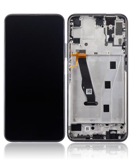 LCD Assembly With Frame Compatible For Huawei P Smart Pro (2019) (Refurbished) (Midnight Black)