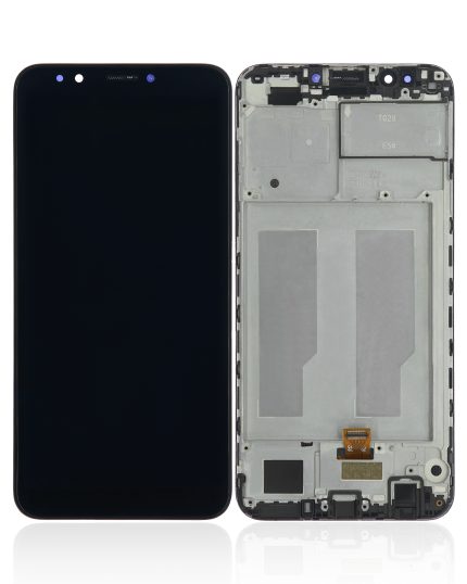 LCD Assembly With Frame Compatible For Huawei Y7 Prime (2018) (Refurbished) (Black)