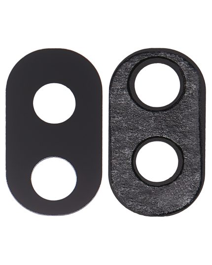 Back Camera Lens (Glass Only) With Adhesive Compatible For LG Aristo 3 Plus (X220MB) (Black)