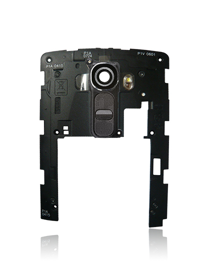 Back Housing Bezel Panel Frame With Power & Volume Button Flex Compatible For LG G4 (Black)