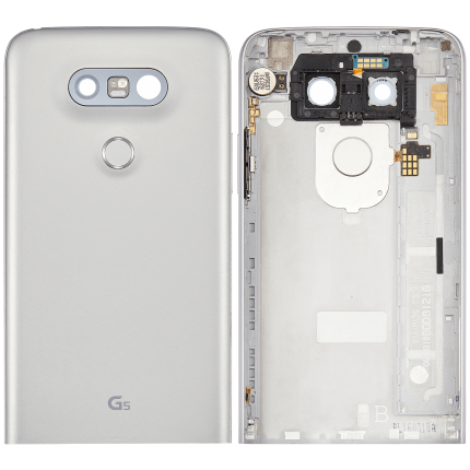 Back cover Glass Compatible For LG G5 (Generic) (Silver)