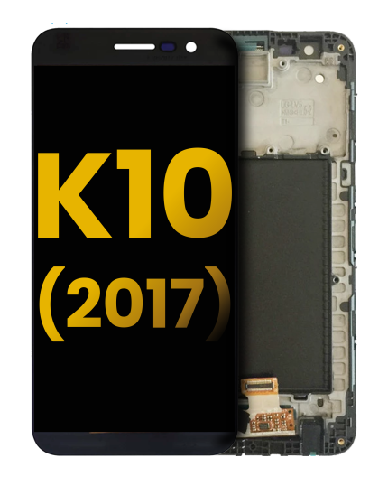 LCD & Digitizer Frame Assembly Compatible For LG K10 (2017) (Gold)