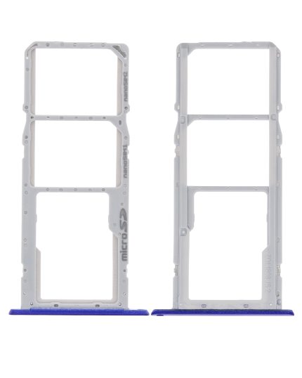 Dual Sim Card Tray Compatible For LG K22 (2020) (Blue)