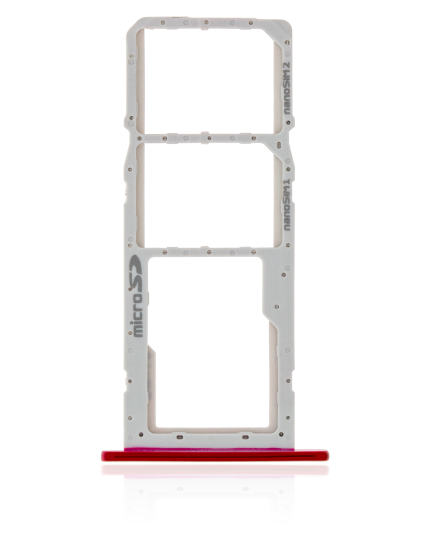 Dual Sim Card Tray Compatible For LG K42 (2020) / K52 (2020) (Red)