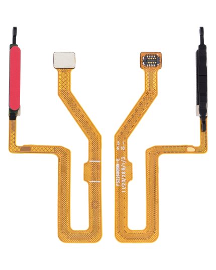 Fingerprint Reader With Flex Cable Compatible For LG K42 / K52 / K62 (Red)