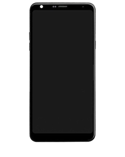LCD Assembly With Frame Compatible For LG Q7 / Q7 Plus / Q7 Alpha (Refurbished) (Silver)