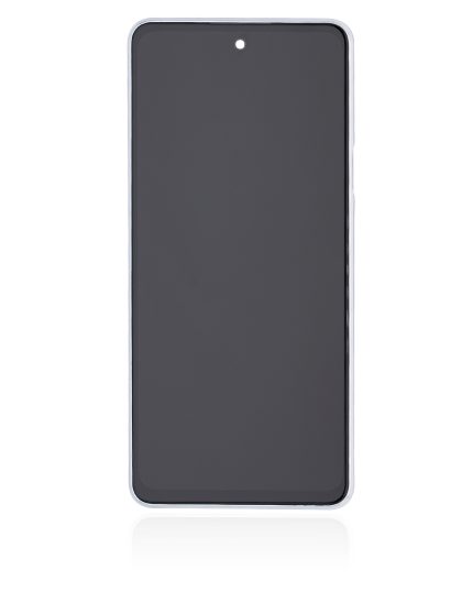 LCD Assembly With Frame Compatible For LG Q92 5G / Q920 (Refurbished) (Silver)