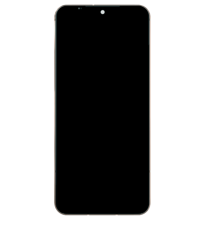 OLED Assembly With Frame Compatible For LG V60 ThinQ 5G UW (Verizon 5G UW Frame Only) (Used OEM Pull: Grade B/C) (Classy Blue / Gold Frame)