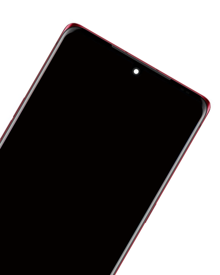 OLED Assembly With Frame Compatible For LG Velvet 5G (Non-Verizon 5G UW Frame) (Refurbished) (Red)