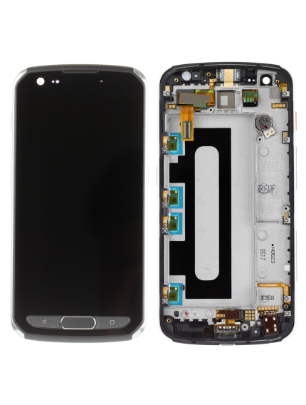 LCD Assembly With Frame Compatible For LG X Venture (H700) (Refurbished) (Black)