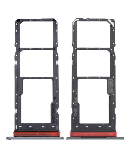 Dual Sim Card Tray Compatible For Motorola Moto E40 (XT2159 / 2021) (Carbon Gray)