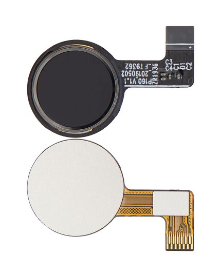 Fingerprint Reader With Flex Cable Compatible For Motorola Moto E6 Plus (XT2025 / 2019) (Polished Graphite)