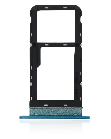 Dual Sim Card Tray Compatible For Motorola Moto E7 Power (XT2097-6 / 2021) (Tahiti Blue)