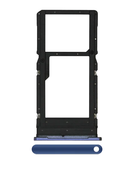 Sim Card Tray Compatible For Motorola One 5G (XT2075-1 / XT2075-2 / 2020) (Genuine OEM) (Prussian Blue)