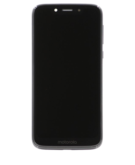 LCD Assembly With Frame Compatible For Motorola Moto G7 Play (XT1952 / 2019) / T-Mobile Revvlry (Genuine OEM) (Starry Black)