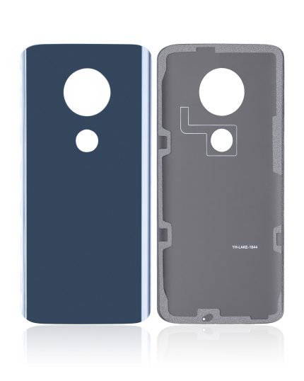 Back cover Glass Compatible For Motorola Moto G7 Plus (XT1965 / 2019) (Deep Indigo / Blue)